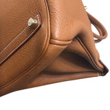 エルメス HERMES バーキン35 ゴールド トゴ レディース ハンドバッグ