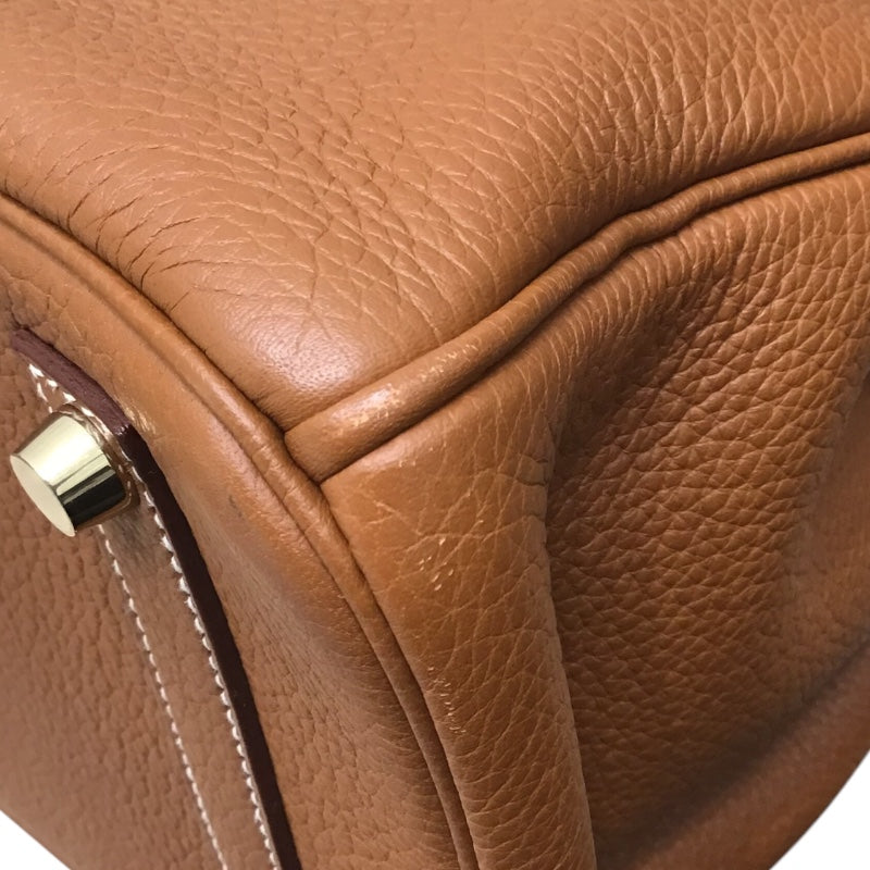 エルメス HERMES バーキン35 ゴールド トゴ レディース ハンドバッグ