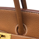 エルメス HERMES バーキン35 ゴールド トゴ レディース ハンドバッグ