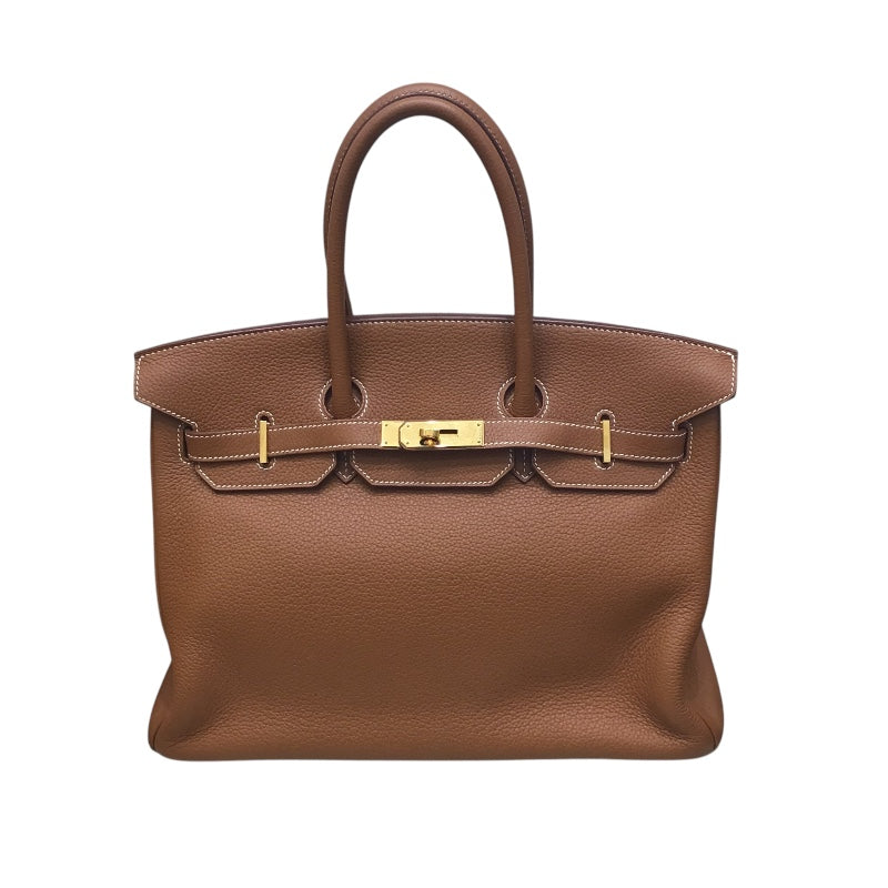 エルメス HERMES バーキン35 ゴールド トゴ レディース ハンドバッグ