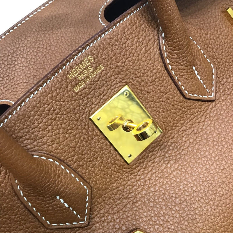 エルメス HERMES バーキン35 ゴールド トゴ レディース ハンドバッグ