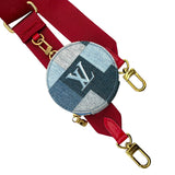 ルイ・ヴィトン LOUIS VUITTON ミュルティ・ポシェット・アクセソワ―ル M44990 ブルー モノグラム・デニム レディース ショルダーバッグ