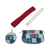 ルイ・ヴィトン LOUIS VUITTON ミュルティ・ポシェット・アクセソワ―ル M44990 ブルー モノグラム・デニム レディース ショルダーバッグ