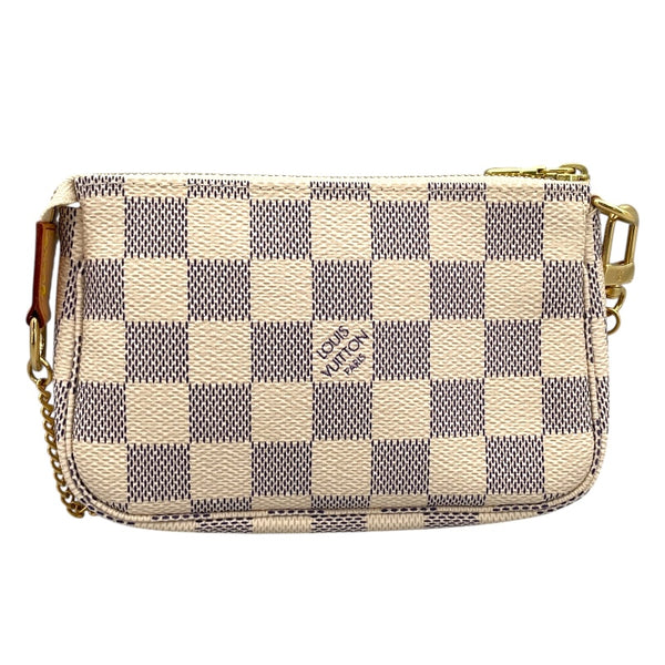 ルイ・ヴィトン LOUIS VUITTON ミニポシェット・アクセソワール N58010 ホワイト ダミエ・アズール レディース ポーチ