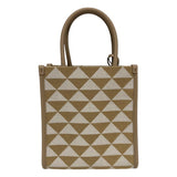 プラダ PRADA シンボル エンブロイダリーファブリック ミニバッグ 1BA355 ベージュ ファブリック レディース トートバッグ
