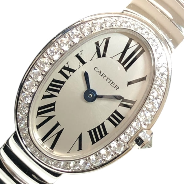 カルティエ Cartier ミニベニュワール WB520025 K18ホワイトゴールド レディース 腕時計