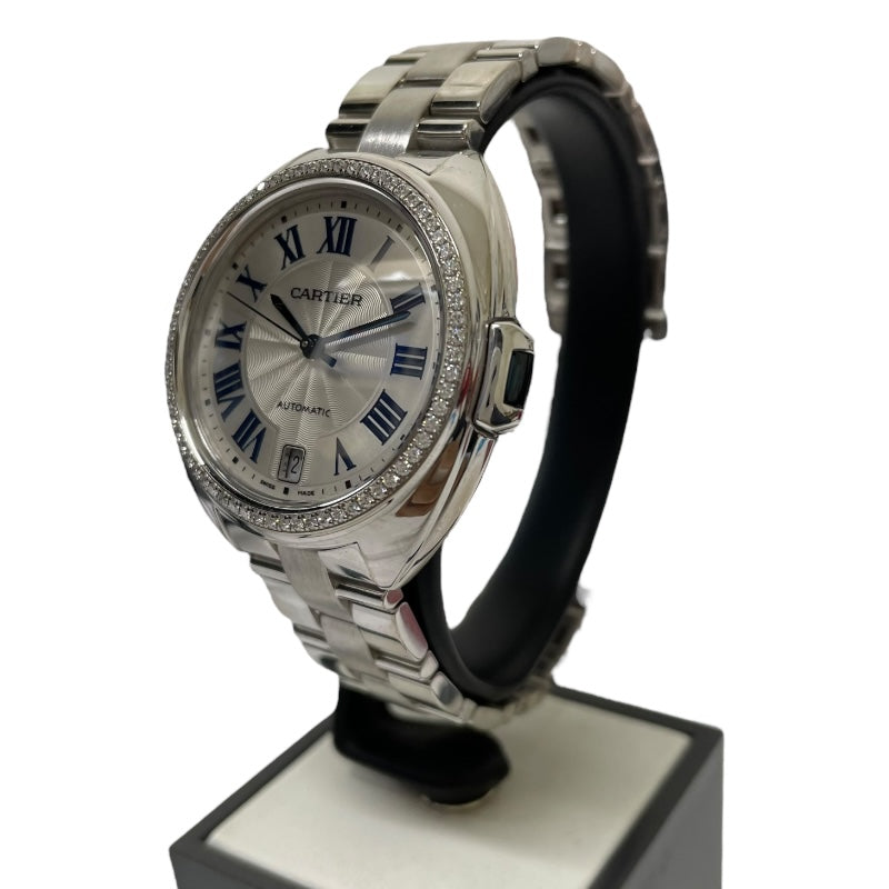 カルティエ Cartier クレ ドゥ カルティエ 35 WJCL0007 K18ホワイトゴールド 自動巻き ユニセックス 腕時計