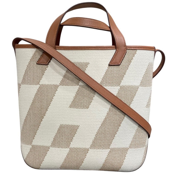 エルメス HERMES アンビエPM B刻 ブラウン トワル レディース ショルダーバッグ
