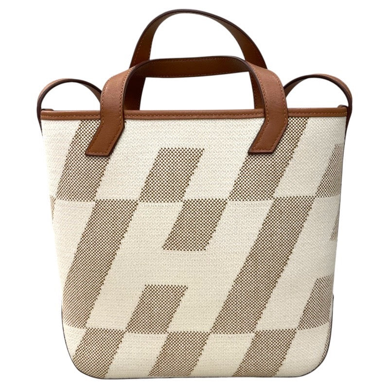 エルメス HERMES アンビエPM B刻 ブラウン トワル レディース ショルダーバッグ