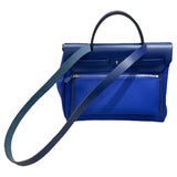 エルメス HERMES エールバッグジップPM B刻 ブルー シルバー金具  トワル レディース ショルダーバッグ