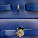 エルメス HERMES エールバッグジップPM B刻 ブルー シルバー金具  トワル レディース ショルダーバッグ