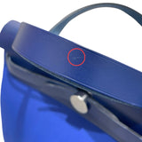 エルメス HERMES エールバッグジップPM B刻 ブルー シルバー金具  トワル レディース ショルダーバッグ