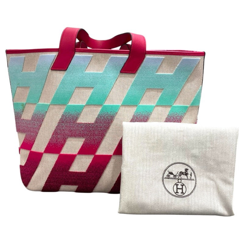 エルメス HERMES アンビエGM Z刻 グラデーション ピンク・グリーン