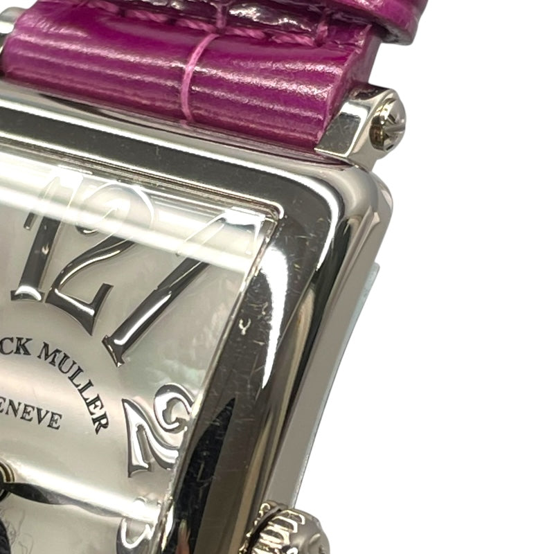 フランク・ミュラー FRANCK MULLER ロングアイランド レリーフホワイトシェル 952QZRELMOP ホワイトシェル K18WG ユニセックス 腕時計