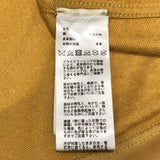 エルメス HERMES レザーミニパッチＴシャツ イエロー コットン メンズ 半袖Ｔシャツ