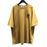 エルメス HERMES レザーミニパッチＴシャツ イエロー コットン メンズ 半袖Ｔシャツ
