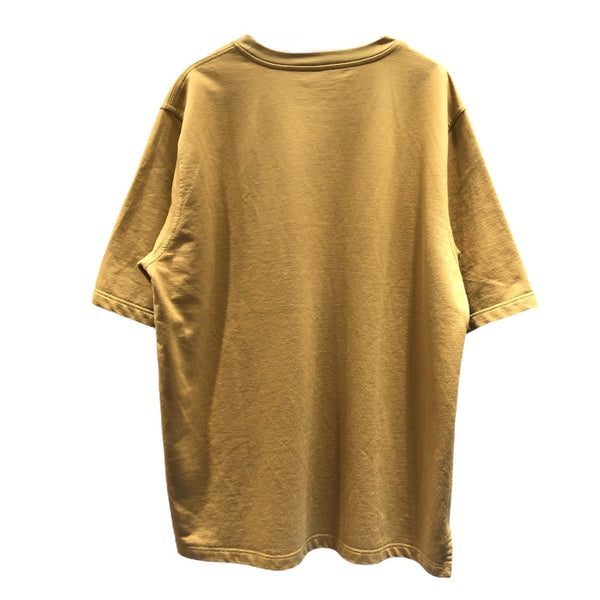 エルメス HERMES レザーミニパッチＴシャツ イエロー コットン メンズ 半袖Ｔシャツ