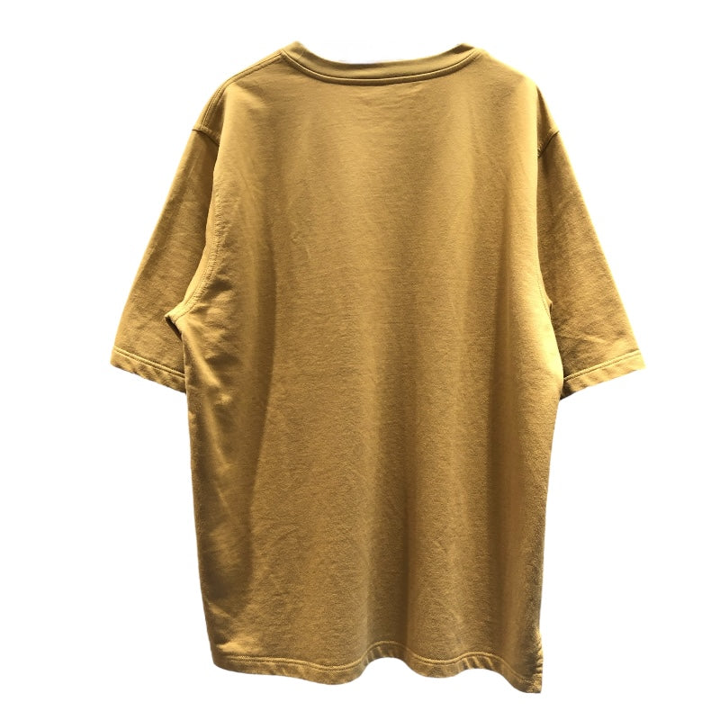 エルメス HERMES レザーミニパッチＴシャツ イエロー コットン メンズ 半袖Ｔシャツ