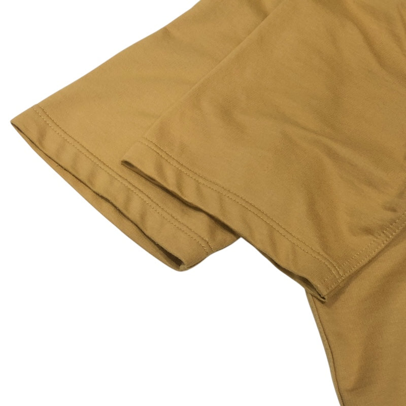 エルメス HERMES レザーミニパッチＴシャツ イエロー コットン メンズ 半袖Ｔシャツ