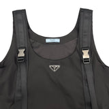 プラダ PRADA RE-NYLON トライアングルロゴナイロンワンピース 230637 ブラック ポリアミド レディース ワンピース