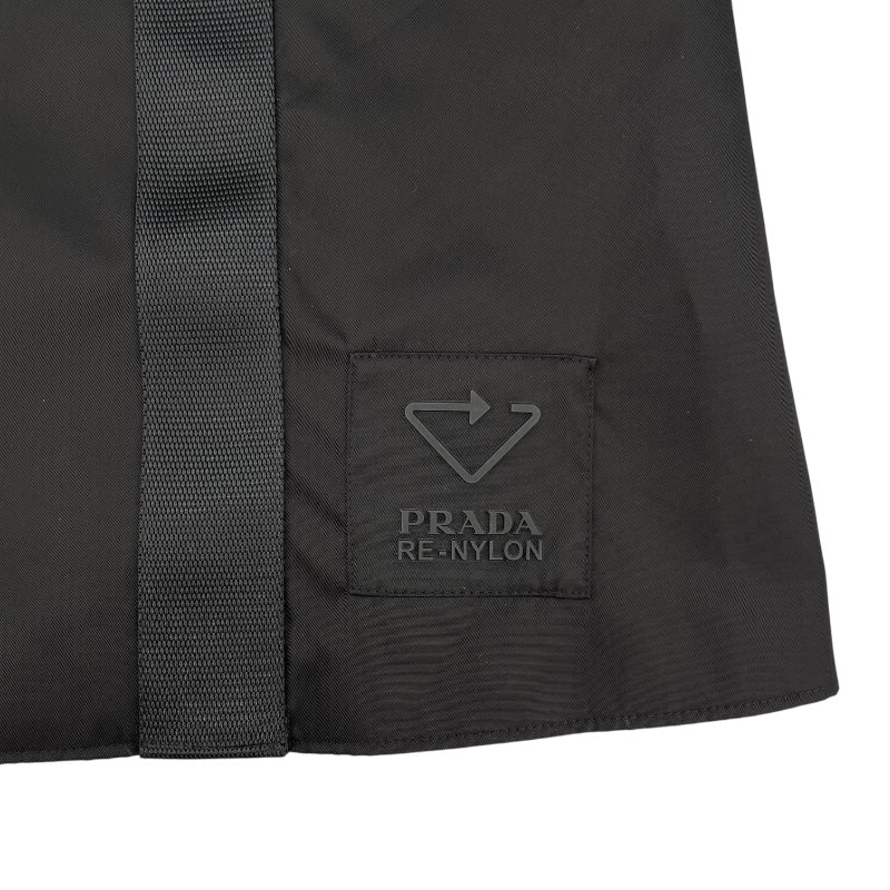 プラダ PRADA RE-NYLON トライアングルロゴナイロンワンピース 230637 ブラック ポリアミド レディース ワンピース