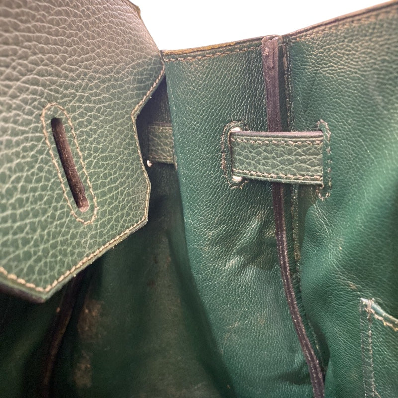 エルメス HERMES バーキン35 ▢F刻（2002年製） ヴェールアングレ ゴールド金具 アルデンヌ ユニセックス ハンドバッグ