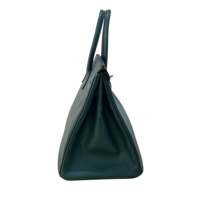 エルメス HERMES バーキン35 ▢F刻（2002年製） ヴェールアングレ ゴールド金具 アルデンヌ ユニセックス ハンドバッグ
