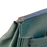 エルメス HERMES バーキン35 ▢F刻（2002年製） ヴェールアングレ ゴールド金具 アルデンヌ ユニセックス ハンドバッグ