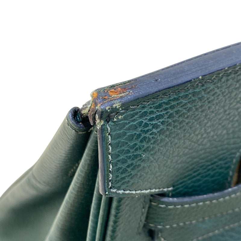 エルメス HERMES バーキン35 ▢F刻（2002年製） ヴェールアングレ ゴールド金具 アルデンヌ ユニセックス ハンドバッグ