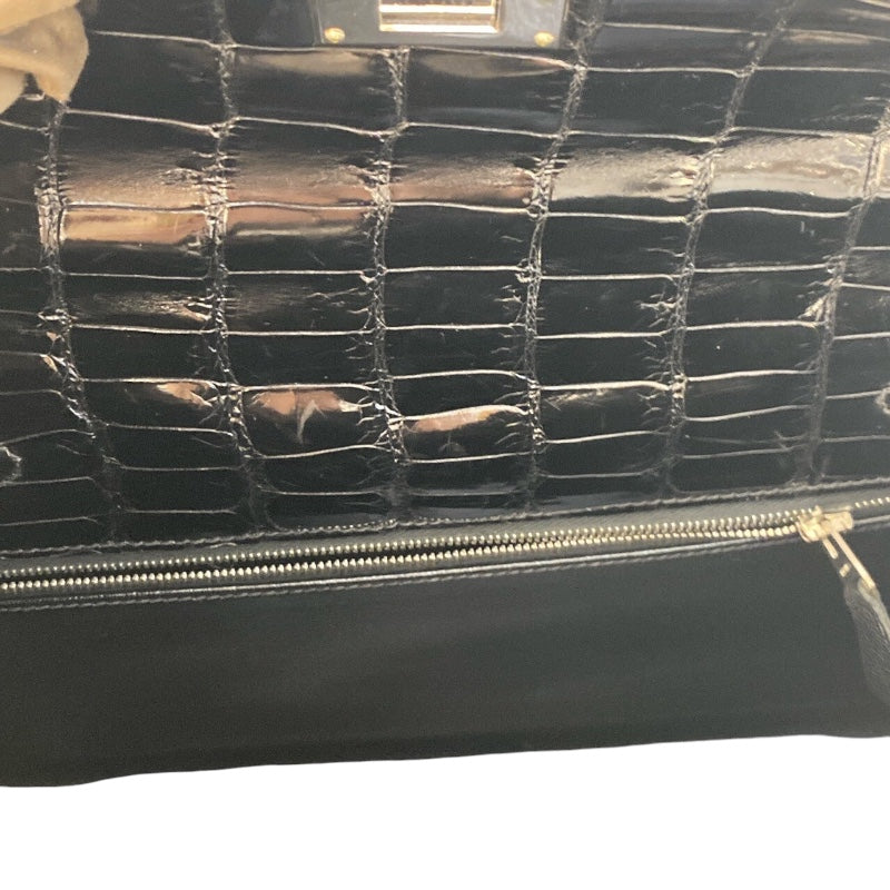 エルメス HERMES ケリー28 □E刻（2001年製） ブラック シルバー金具 ポロサス レディース ハンドバッグ