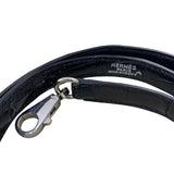 エルメス HERMES ケリー28 □E刻（2001年製） ブラック シルバー金具 ポロサス レディース ハンドバッグ