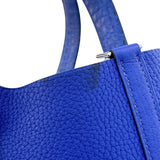 エルメス HERMES ピコタンロックタッチMM A刻 ブルーエレクトリック シルバー金具 トリヨン/アリゲーターマット レディース ハンドバッグ