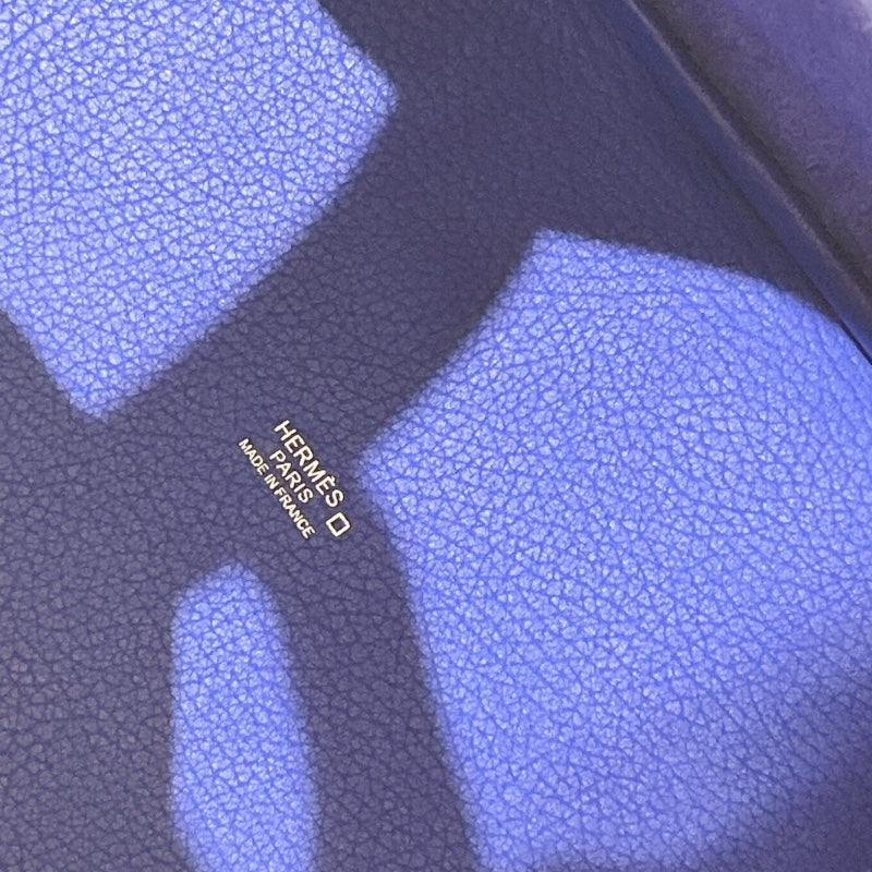 エルメス HERMES ピコタンロックタッチMM A刻 ブルーエレクトリック シルバー金具 トリヨン/アリゲーターマット レディース ハンドバッグ