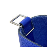 エルメス HERMES ピコタンロックタッチMM A刻 ブルーエレクトリック シルバー金具 トリヨン/アリゲーターマット レディース ハンドバッグ