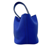 エルメス HERMES ピコタンロックタッチMM A刻 ブルーエレクトリック シルバー金具 トリヨン/アリゲーターマット レディース ハンドバッグ
