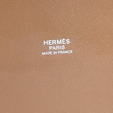 エルメス HERMES アンビエGM U刻 アイボリー・ベージュ トワルソーアッシュ レディース トートバッグ