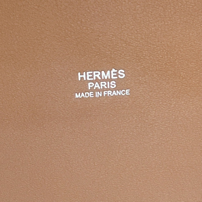 エルメス HERMES アンビエGM U刻 アイボリー・ベージュ トワルソーアッシュ レディース トートバッグ