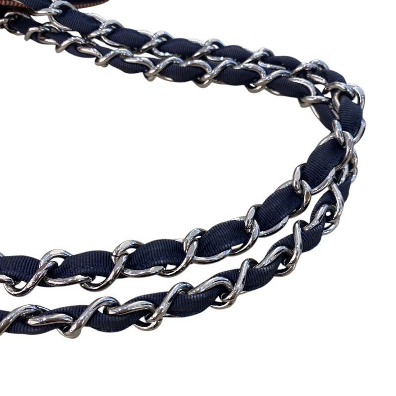 シャネル CHANEL クルーズライン チェーントート ブルー・レッド