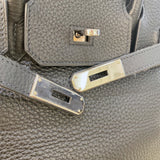 エルメス HERMES バーキン30 □L刻印　(2008年製) ブラック/SV金具 トリヨン レディース ハンドバッグ