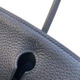 エルメス HERMES バーキン30 □L刻印　(2008年製) ブラック/SV金具 トリヨン レディース ハンドバッグ