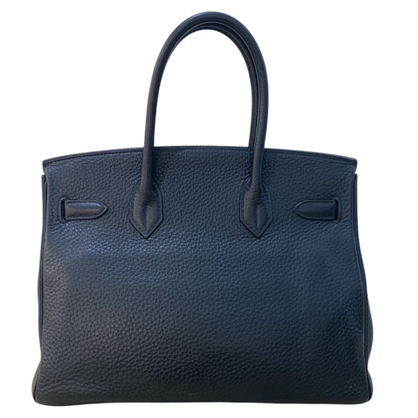 エルメス HERMES バーキン30 □L刻印　(2008年製) ブラック/SV金具 トリヨン レディース ハンドバッグ