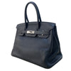 エルメス HERMES バーキン30 □L刻印　(2008年製) ブラック/SV金具 トリヨン レディース ハンドバッグ