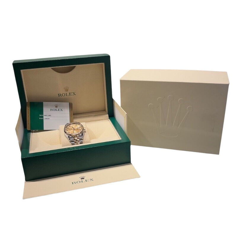 ロレックス ROLEX デイトジャスト36 ホリコン 126233G ゴールド SS×YG メンズ 腕時計