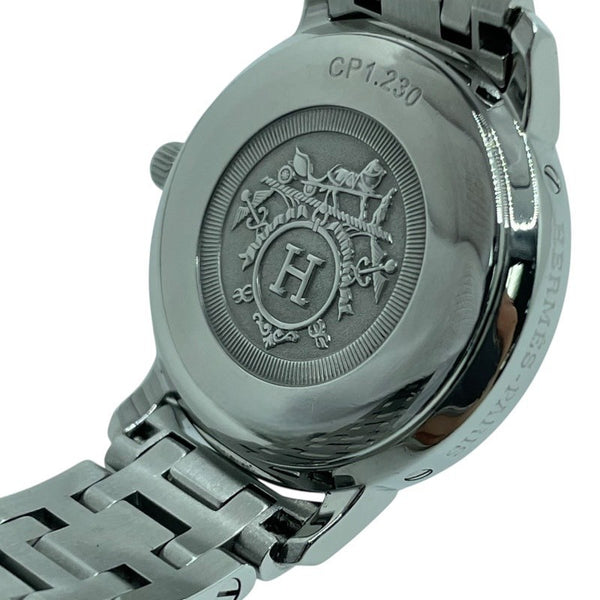 エルメス HERMES クリッパー ホワイトシェル CP1.230 SS レディース 腕時計