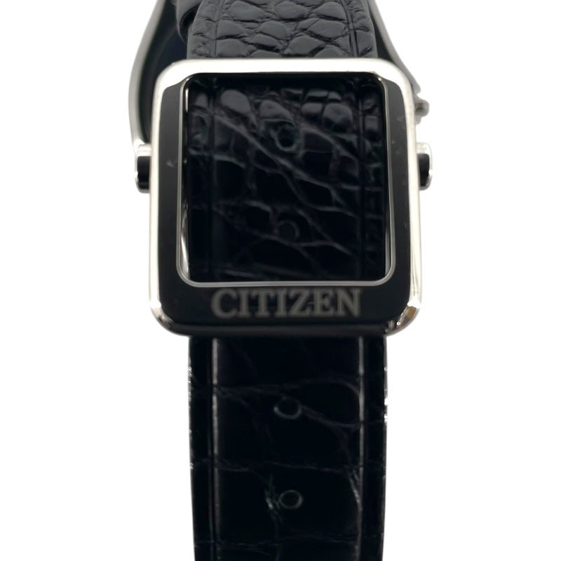シチズン CITIZEN エコドライブワン 8826-T024351 ブラック SS クオーツ メンズ 腕時計