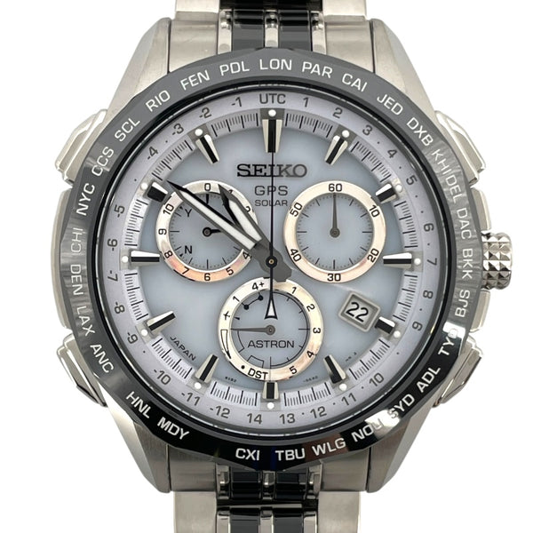 セイコー SEIKO アストロン GPSソーラー 2014 リミテッドエディション SBXB001 グレー チタン クオーツ メンズ 腕時計