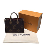 ルイ・ヴィトン LOUIS VUITTON オンザゴーMM M45321 ブラウン モノグラムリバース ユニセックス ショルダーバッグ