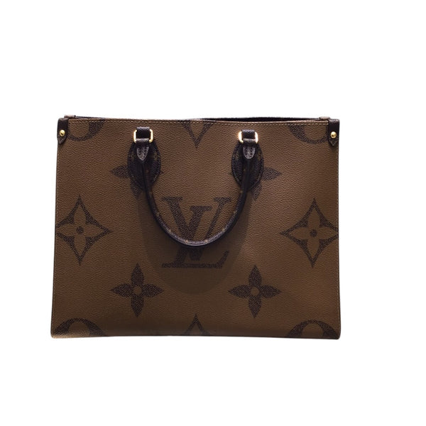 ルイ・ヴィトン LOUIS VUITTON オンザゴーMM M45321 ブラウン モノグラムリバース ユニセックス ショルダーバッグ