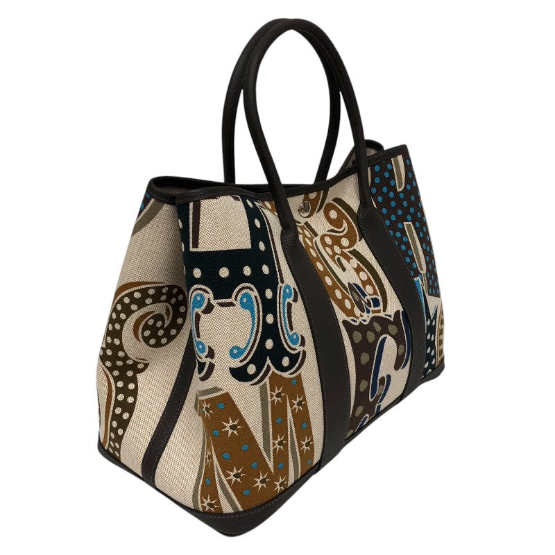 HERMES エルメス ガーデンパーティPM ハンドバッグ レザー