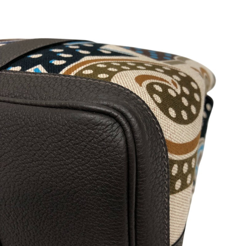 エルメス HERMES ガーデンパーティPM W刻 エレクトリック×エベンヌ トワル/ネゴンダ レディース ハンドバッグ